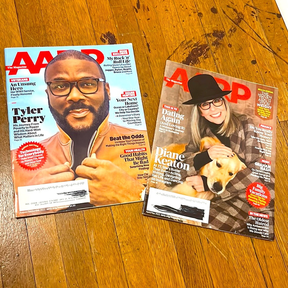 AARP The Magazine Tyler Perry & Diane Keaton issues
